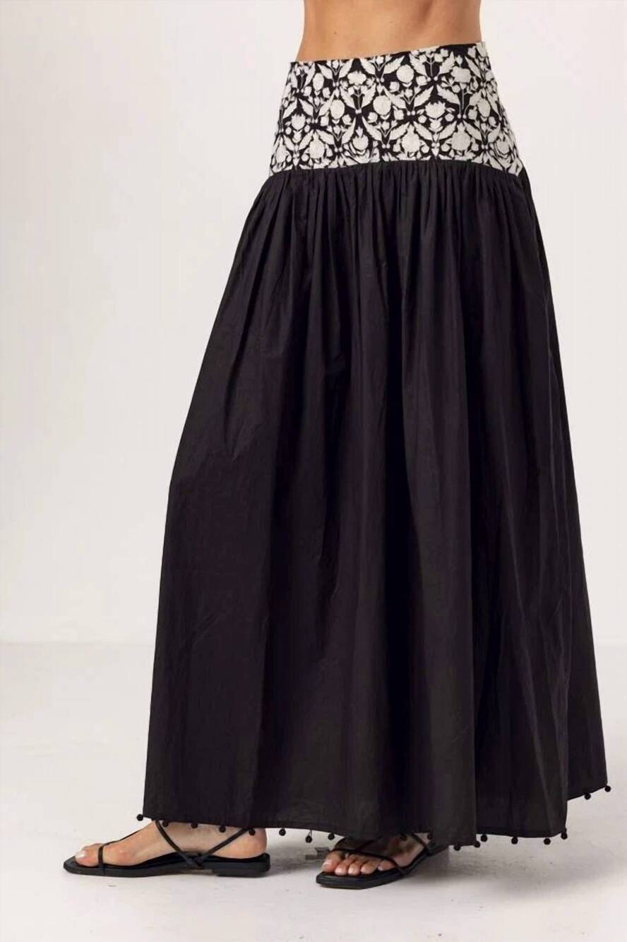 NEW SUNDAYS women's gwen maxi skirt in black
